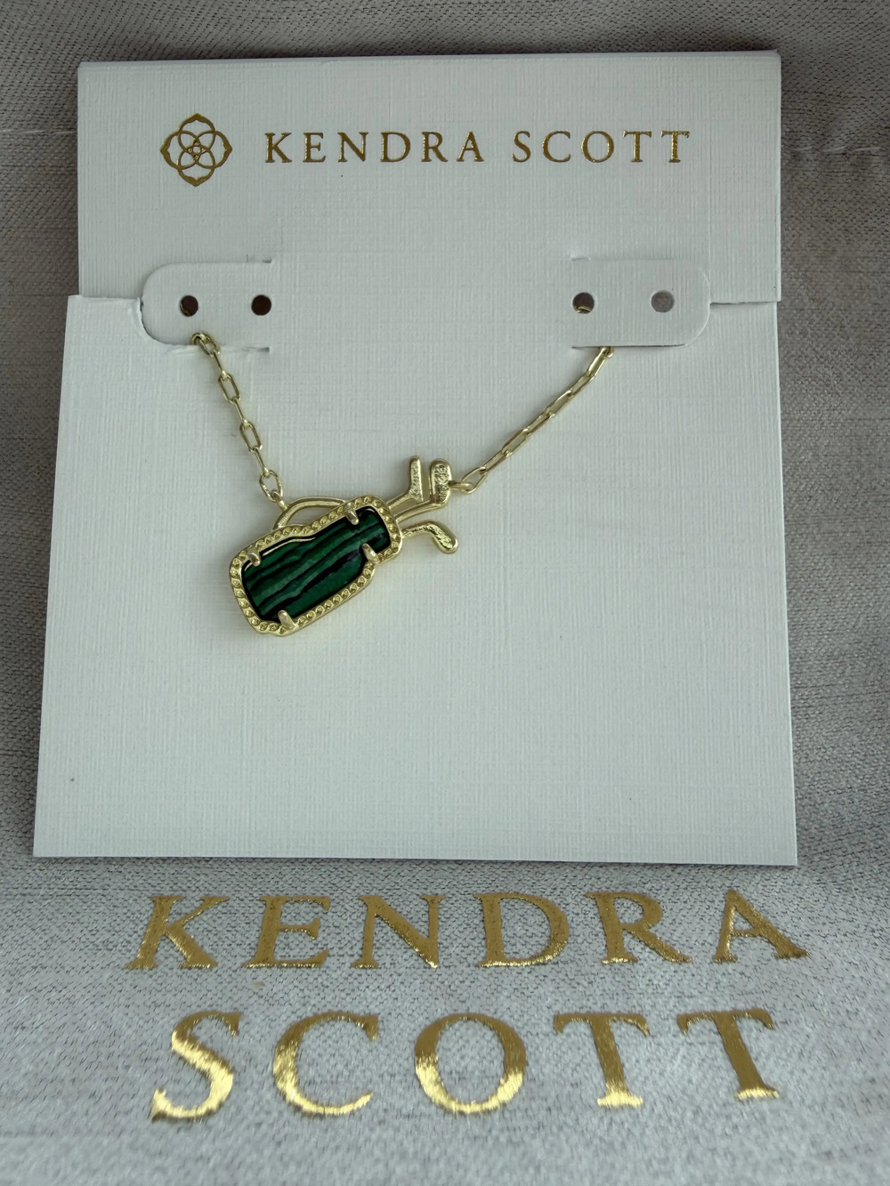 Kendra Scott Green Pendant Necklace